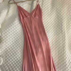 SONG OF STYLE - midi slip dress light pink